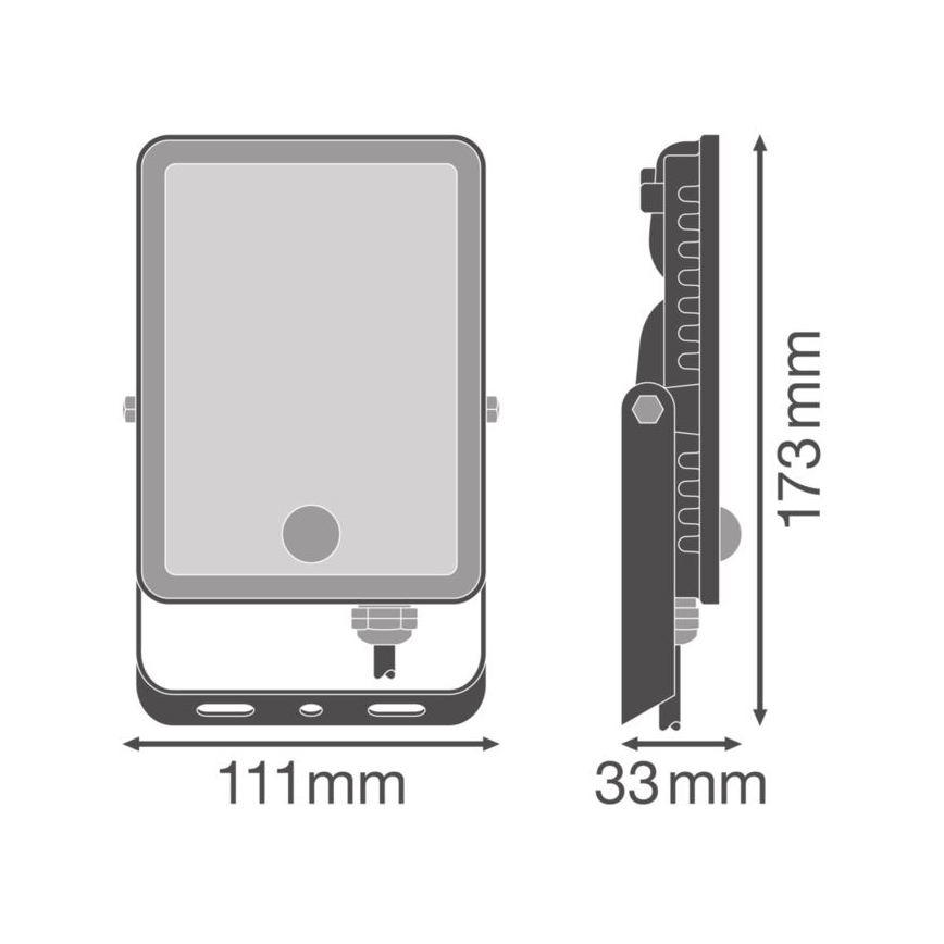 Ledvance - LED Väli seinaprožektor anduriga FLOODLIGHT LED/20W/230V IP65