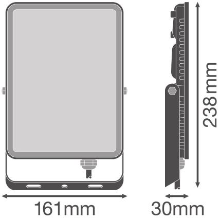 Ledvance - LED Väliseina prožektor FLOODLIGHT LED/50W/230V 4000K IP65