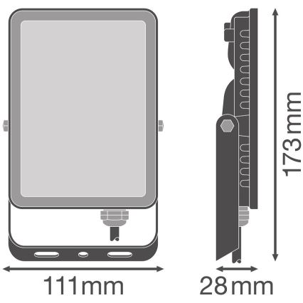 Ledvance - LED Välisseina prožektor FLOODLIGHT LED/20W/230V 6500K IP65