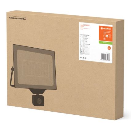 Ledvance - LED välisseinale paigaldatav reflektor anduriga FLOODLIGHT ESSENTIAL LED/200W/230V IP44