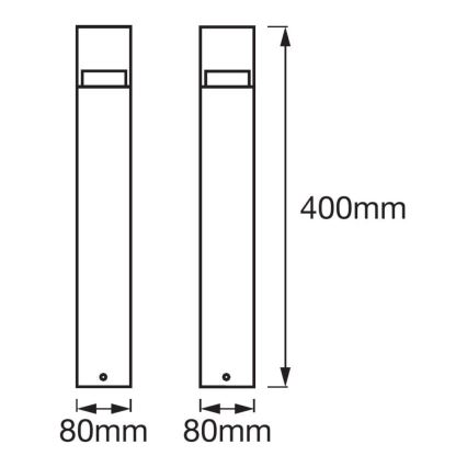 Ledvance - LED Välivalgusti CRYSTAL 1xLED/4,5W/230V IP44 40 cm