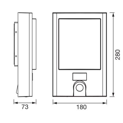 Ledvance - LED Väli hämardatav seinavalgusti koos anduri ja kaameraga SMART+ LED/22W/230V IP44 Wi-Fi