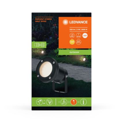 Ledvance - LED Välivalgusti ENDURA HYBRID NAUT SPIKE LED/2W/12V IP44