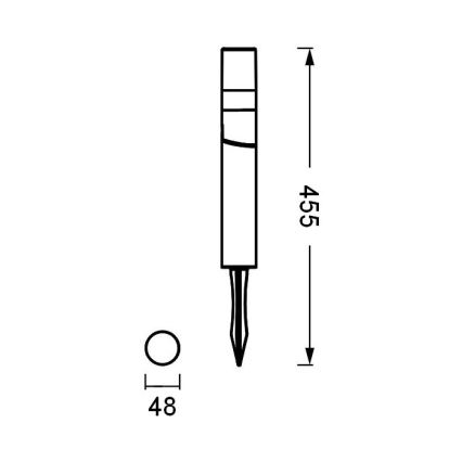 Ledvance - LED Välivalgusti ENDURA HYBRID ROTA SPIKE LED/1W/12V IP44