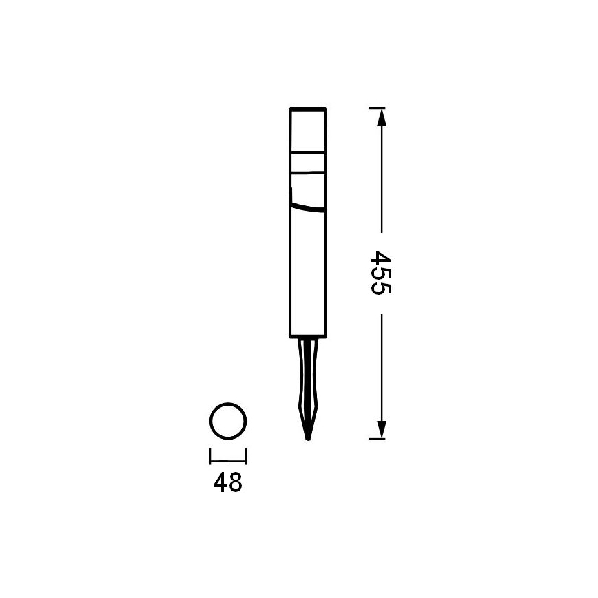 Ledvance - LED Välivalgusti ENDURA HYBRID ROTA SPIKE LED/1W/12V IP44