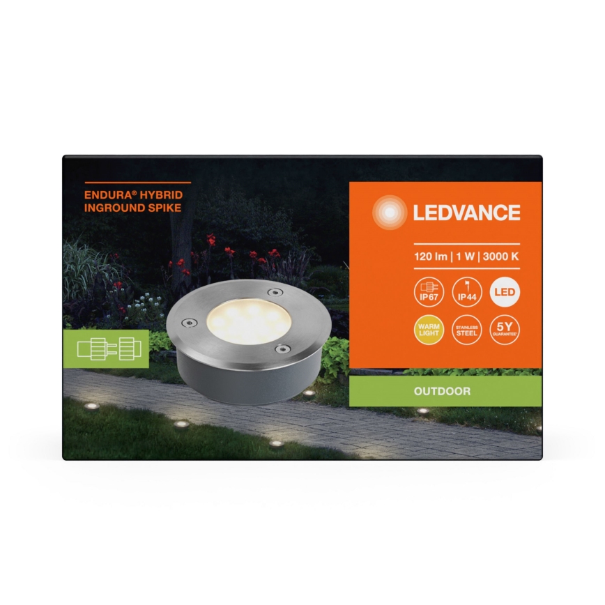 Ledvance - LED Välivalgusti ENDURA HYBRID SPIKE LED/1W/12V IP44