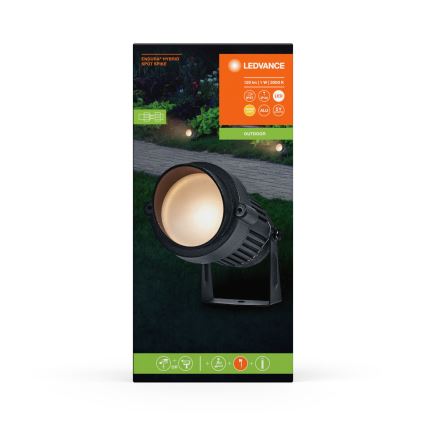 Ledvance - LED Välivalgusti ENDURA HYBRID SPOT SPIKE LED/1W/12V IP44