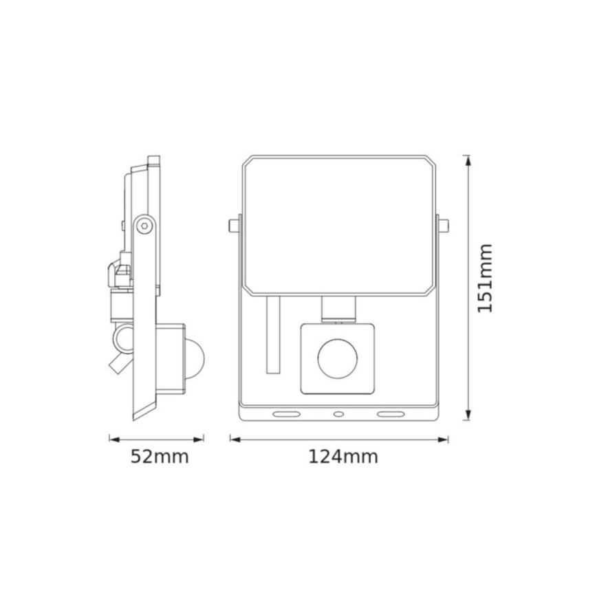 Ledvance - LED-reflektor liikumis- ja hämarusanduriga FLOODLIGHT LED/20W/230V 4000K IP65