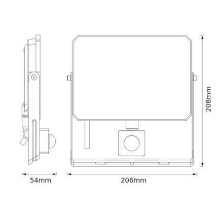 Ledvance - LED-reflektor liikumis- ja hämarussensoriga FLOODLIGHT LED/50W/230V 3000K IP65