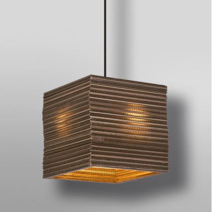 Ledvance - Lühter DECOR CARDBOARD 1xE27/15W/230V 25x25 cm