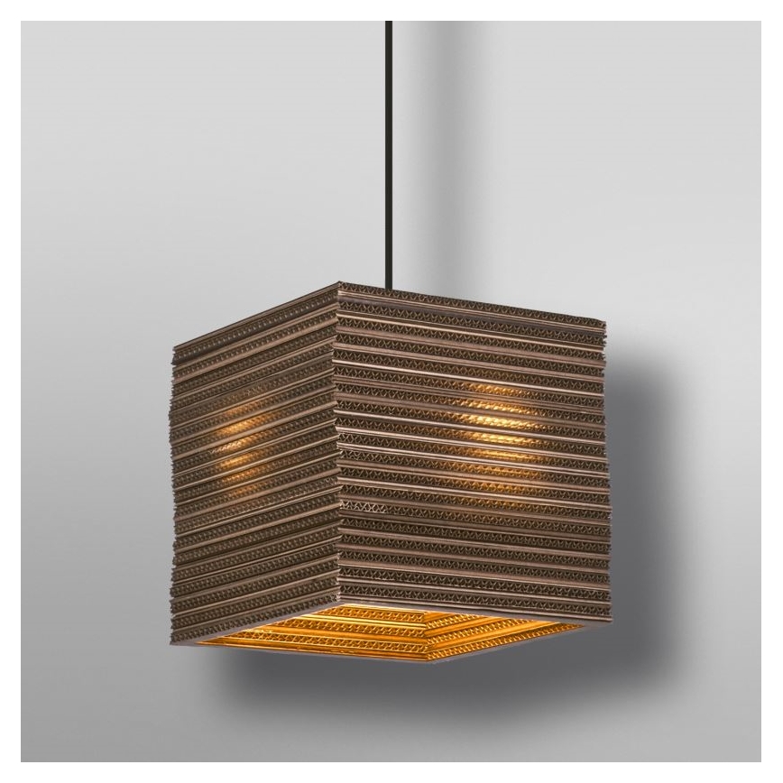 Ledvance - Lühter DECOR CARDBOARD 1xE27/15W/230V 25x25 cm