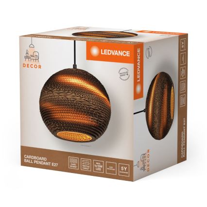 Ledvance - Lühter DECOR CARDBOARD 1xE27/15W/230V d. 26 cm