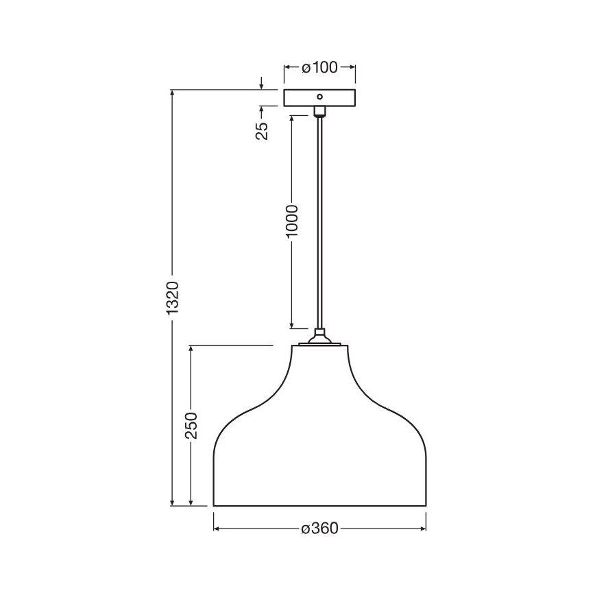Ledvance - Lühter DECOR CARDBOARD 1xE27/15W/230V d. 36 cm