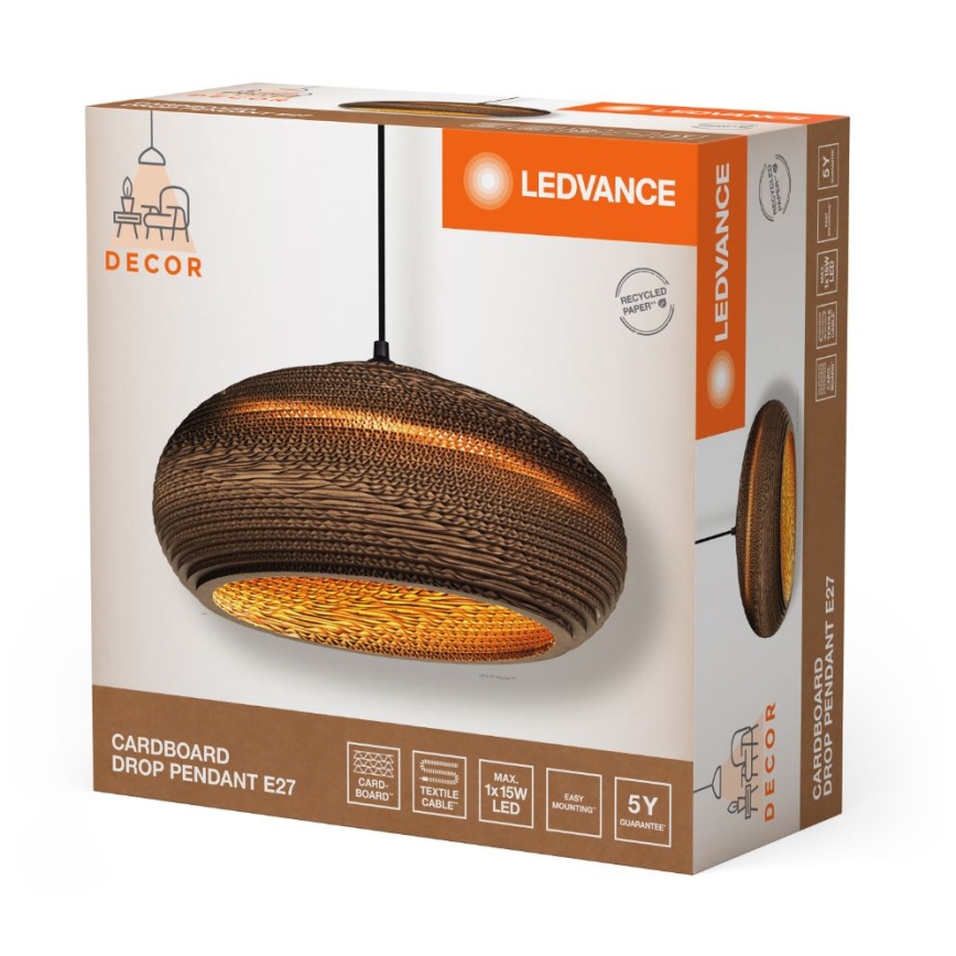 Ledvance - Lühter DECOR CARDBOARD 1xE27/15W/230V d. 40 cm