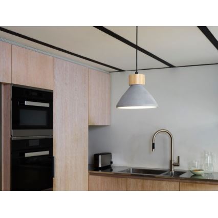 Ledvance - Lühter DECOR CONCRETE 1xE27/15W/230V d. 22 cm betoon hall