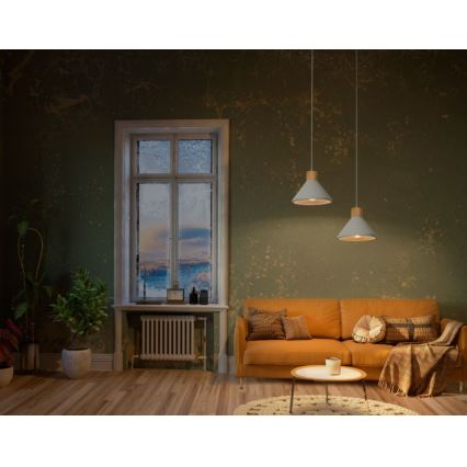 Ledvance - Lühter DECOR CONCRETE 1xE27/15W/230V d. 22 cm betoon hall