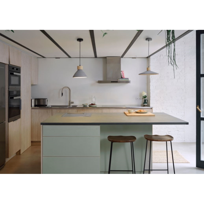 Ledvance - Lühter DECOR CONCRETE 1xE27/15W/230V d. 22 cm betoon hall
