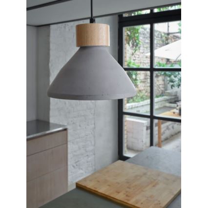 Ledvance - Lühter DECOR CONCRETE 1xE27/15W/230V d. 22 cm betoon hall
