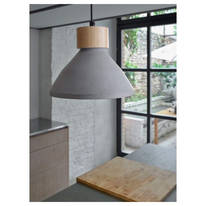 Ledvance - Lühter DECOR CONCRETE 1xE27/15W/230V d. 22 cm betoon hall