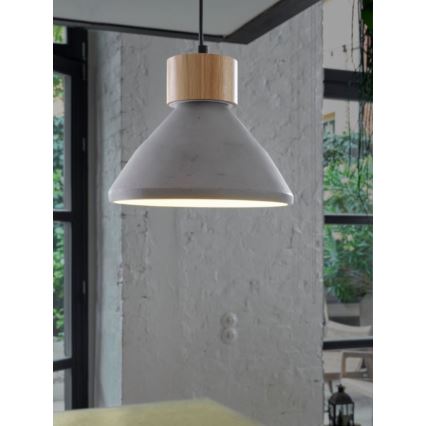 Ledvance - Lühter DECOR CONCRETE 1xE27/15W/230V d. 22 cm betoon hall