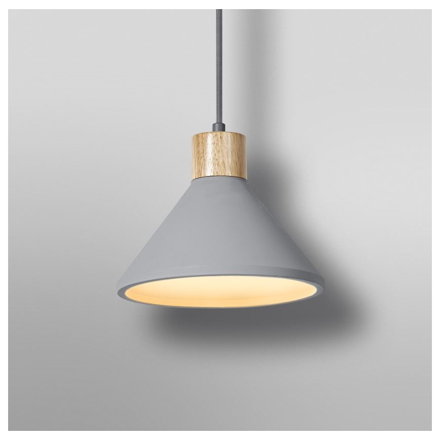 Ledvance - Lühter DECOR CONCRETE 1xE27/15W/230V d. 22 cm betoon hall