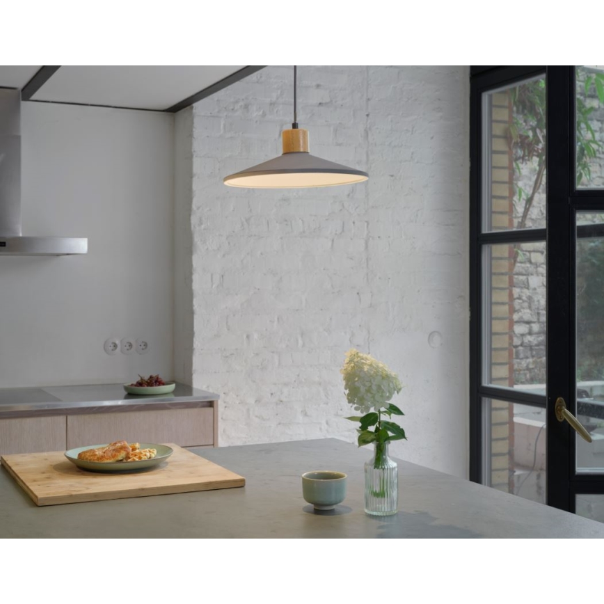 Ledvance - Lühter DECOR CONCRETE 1xE27/15W/230V d. 32 cm betoon hall