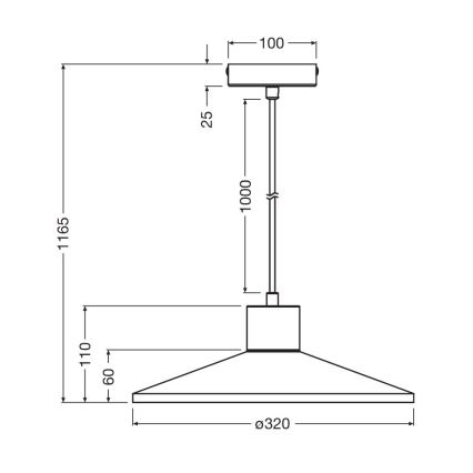 Ledvance - Lühter DECOR CONCRETE 1xE27/15W/230V d. 32 cm betoon hall