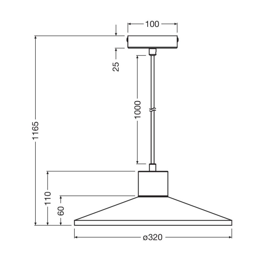 Ledvance - Lühter DECOR CONCRETE 1xE27/15W/230V d. 32 cm betoon hall