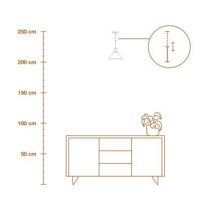 Ledvance - Lühter DECOR PLASTER 1xE27/25W/230V d. 22 cm kips valge