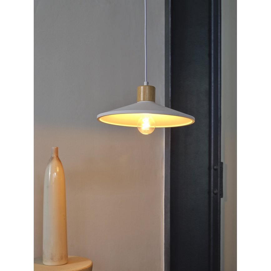 Ledvance - Lühter DECOR PLASTER 1xE27/25W/230V d. 32 cm kips valge