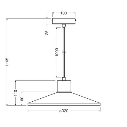 Ledvance - Lühter DECOR PLASTER 1xE27/25W/230V d. 32 cm kips valge