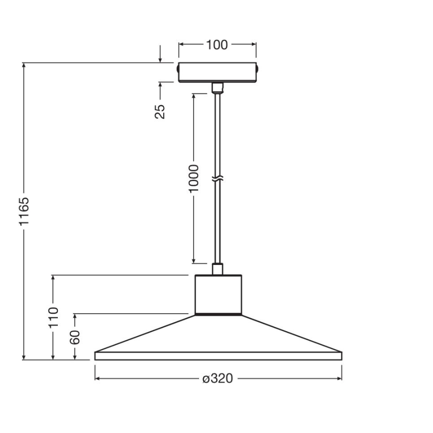 Ledvance - Lühter DECOR PLASTER 1xE27/25W/230V d. 32 cm kips valge