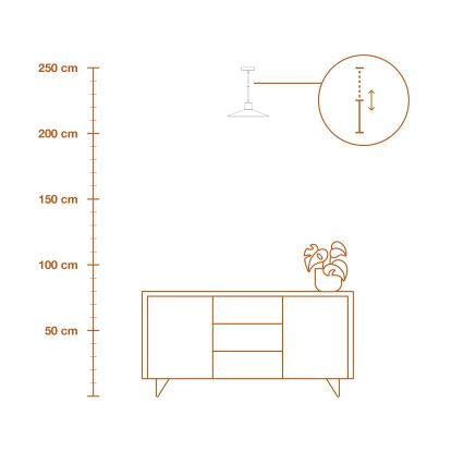 Ledvance - Lühter DECOR PLASTER 1xE27/25W/230V d. 32 cm kips valge