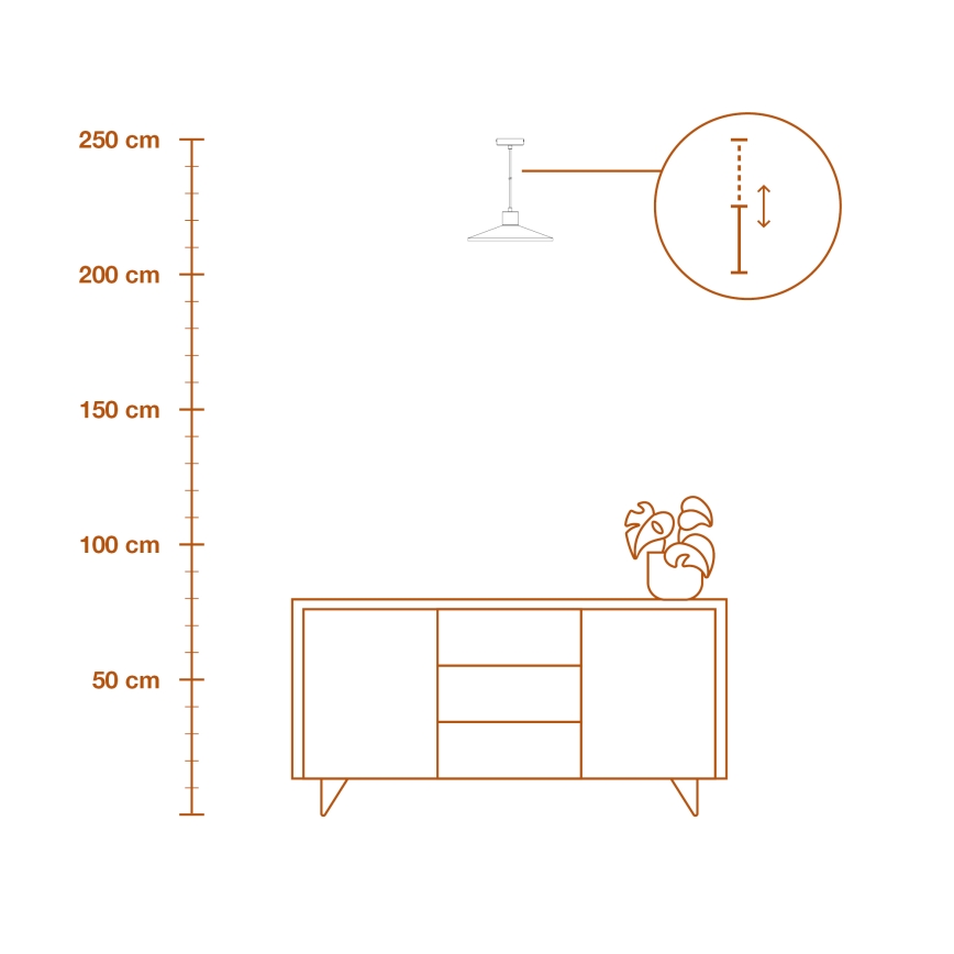 Ledvance - Lühter DECOR PLASTER 1xE27/25W/230V d. 32 cm kips valge