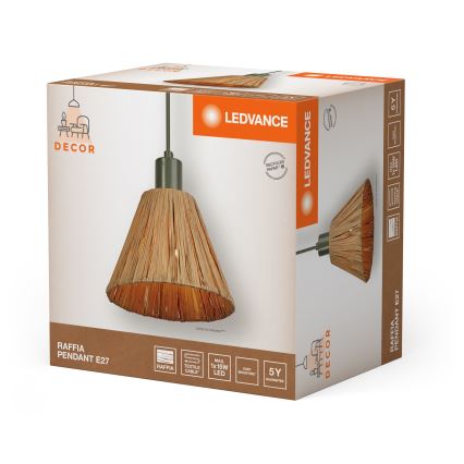 Ledvance - Lühter DECOR RAFFIA 1xE27/15W/230V