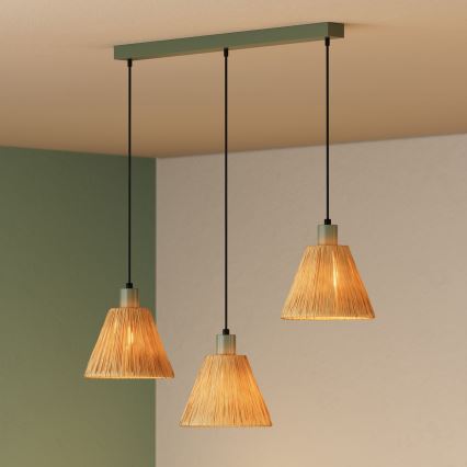 Ledvance - Lühter DECOR RAFFIA 3xE27/15W/230V Palmi niin