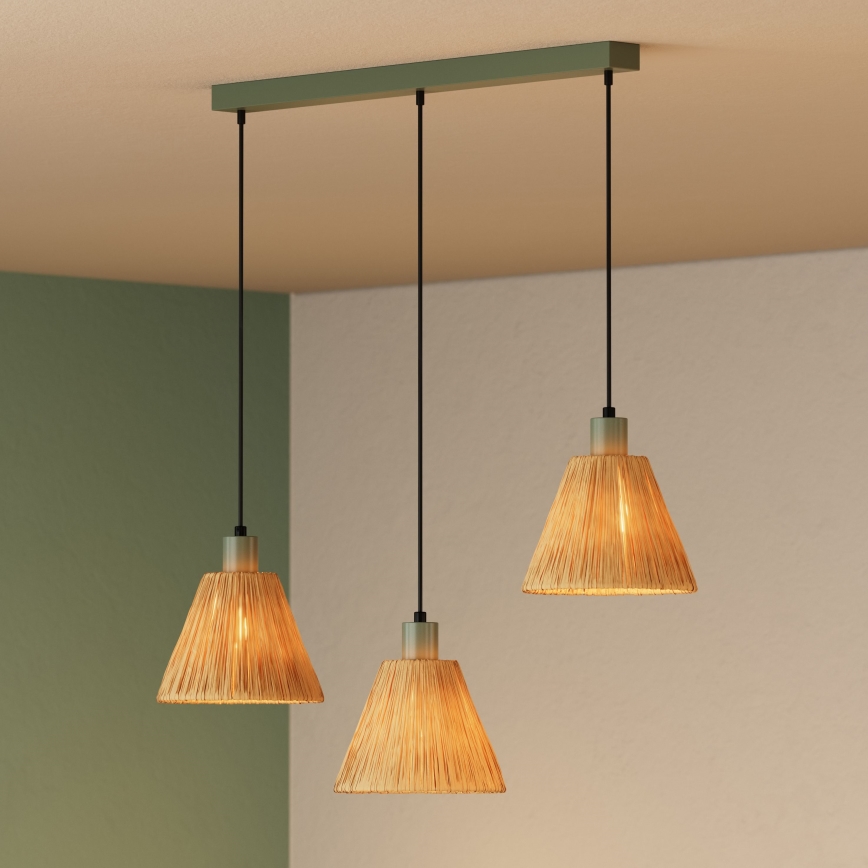 Ledvance - Lühter DECOR RAFFIA 3xE27/15W/230V Palmi niin