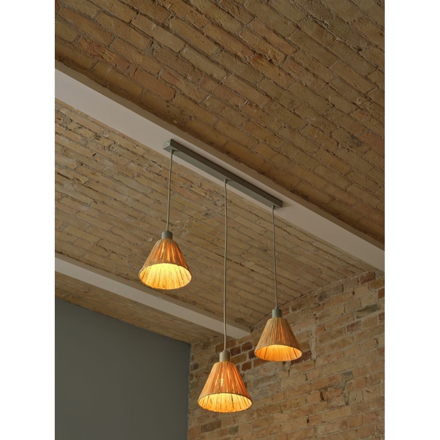 Ledvance - Lühter DECOR RAFFIA 3xE27/15W/230V Palmi niin