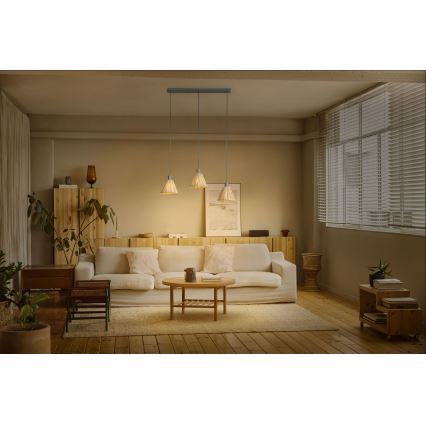Ledvance - Lühter DECOR RAFFIA 3xE27/15W/230V Palmi niin