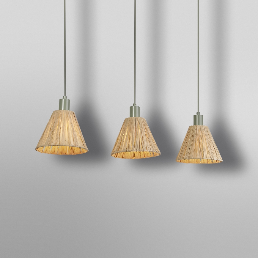 Ledvance - Lühter DECOR RAFFIA 3xE27/15W/230V Palmi niin