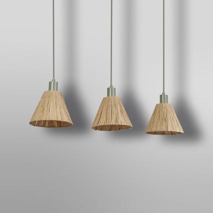 Ledvance - Lühter DECOR RAFFIA 3xE27/15W/230V Palmi niin