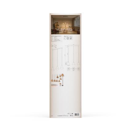 Ledvance - Lühter DECOR RAFFIA 3xE27/15W/230V Palmi niin
