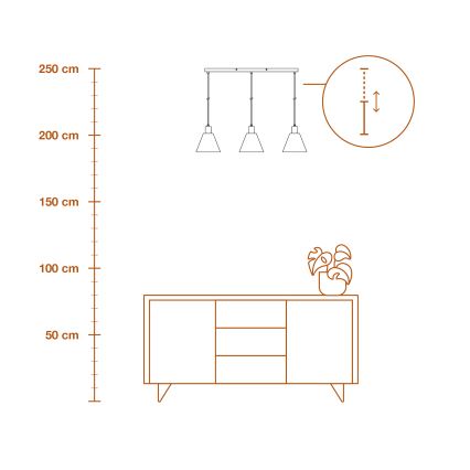 Ledvance - Lühter DECOR RAFFIA 3xE27/15W/230V Palmi niin