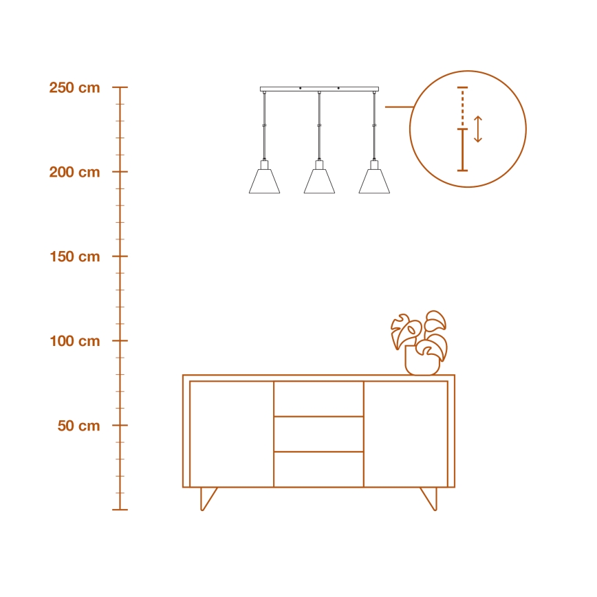 Ledvance - Lühter DECOR RAFFIA 3xE27/15W/230V Palmi niin