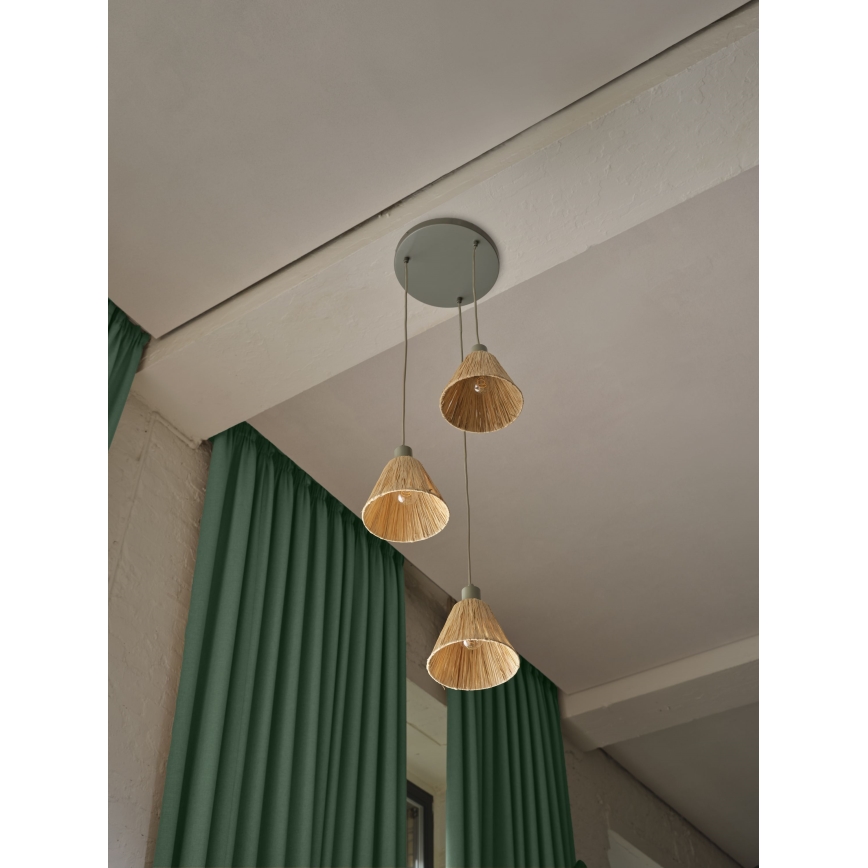 Ledvance - Lühter DECOR RAFFIA 3xE27/15W/230V Palmi niin