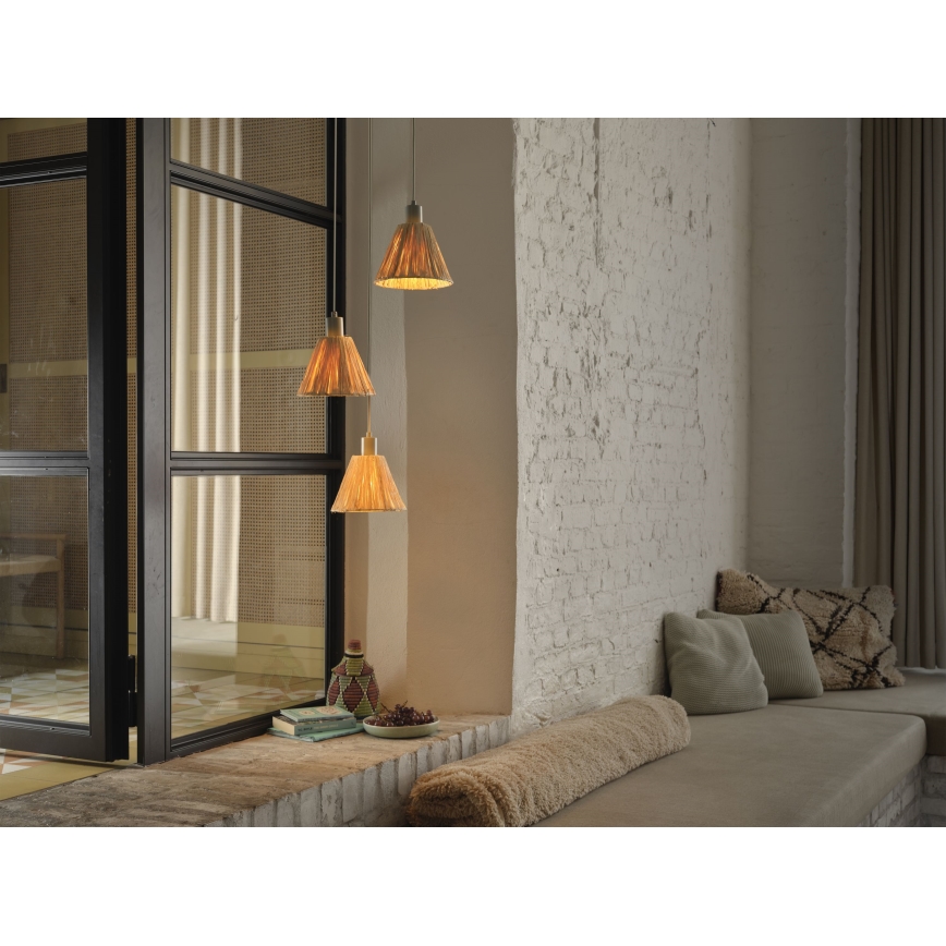 Ledvance - Lühter DECOR RAFFIA 3xE27/15W/230V Palmi niin