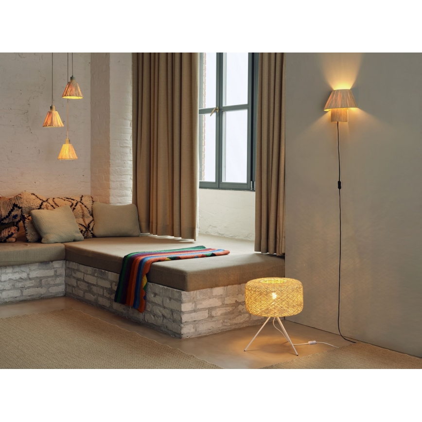 Ledvance - Lühter DECOR RAFFIA 3xE27/15W/230V Palmi niin