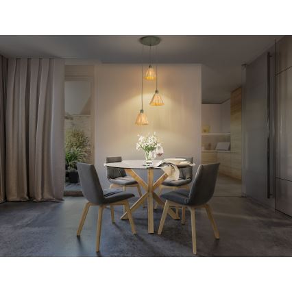 Ledvance - Lühter DECOR RAFFIA 3xE27/15W/230V Palmi niin