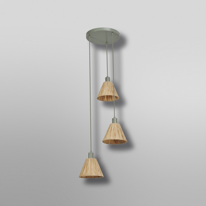 Ledvance - Lühter DECOR RAFFIA 3xE27/15W/230V Palmi niin