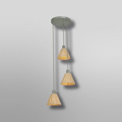 Ledvance - Lühter DECOR RAFFIA 3xE27/15W/230V Palmi niin